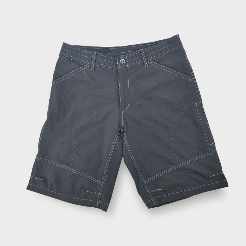 Kuhl Cargo Shorts Mens Size 36 Charcoal Gray Outdoor Hiking 12” Inseam